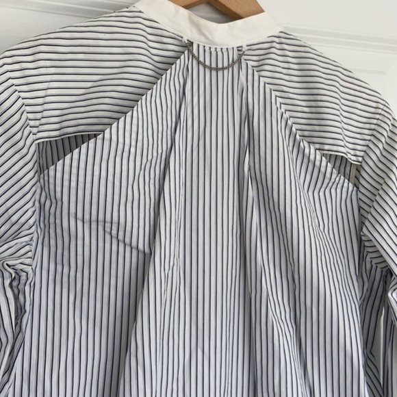 Rag & Bone Dylan striped button down silk cotton shirt - Picture 12 of 13